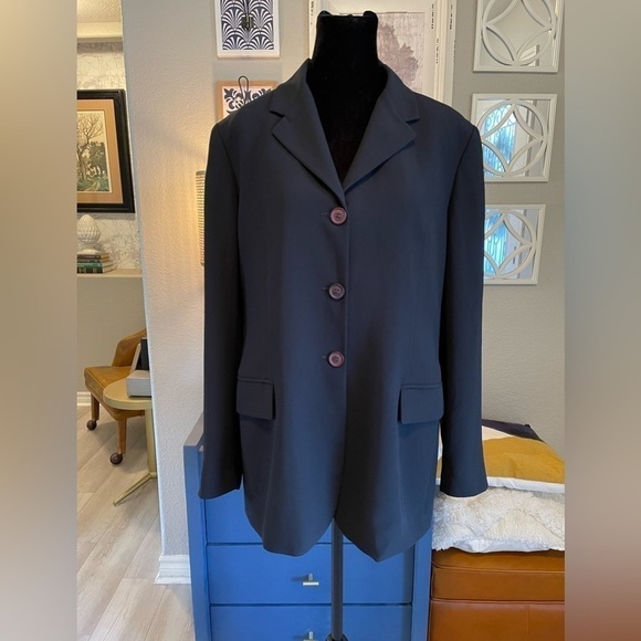 Irene Van Ryb Pour Idem Jackets & Blazers - Vintage Blazer Irene Van Ryb Sz 12 Classy Black EU 44 Office Church Dressy Work